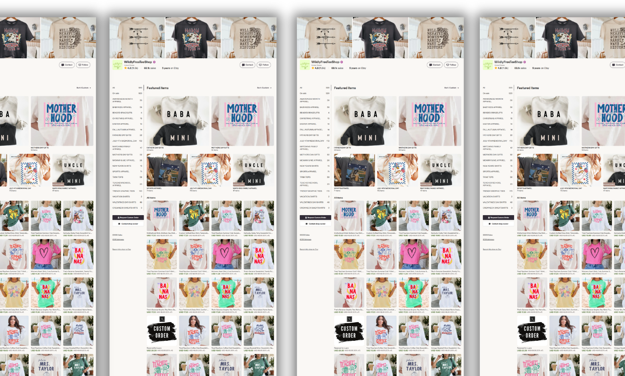 etsy store